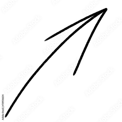 Arrow. Arrow Doodle. Arrow Scribble. Transparent background.