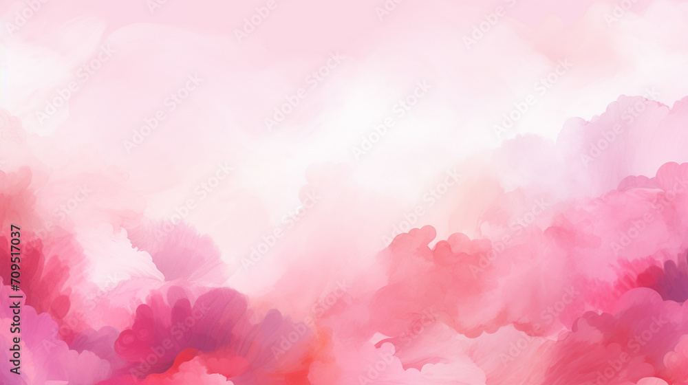 Abstract pink watercolor background.Hand painted watercolor. AI