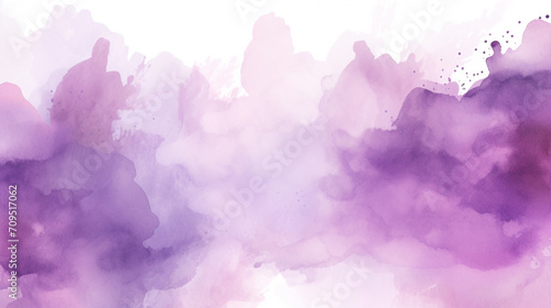 Abstract purple watercolor background.Hand painted watercolor. AI