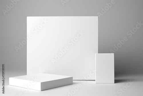 Wallpaper Mural Blank Stationery Set Mockup created with Generative AI Torontodigital.ca