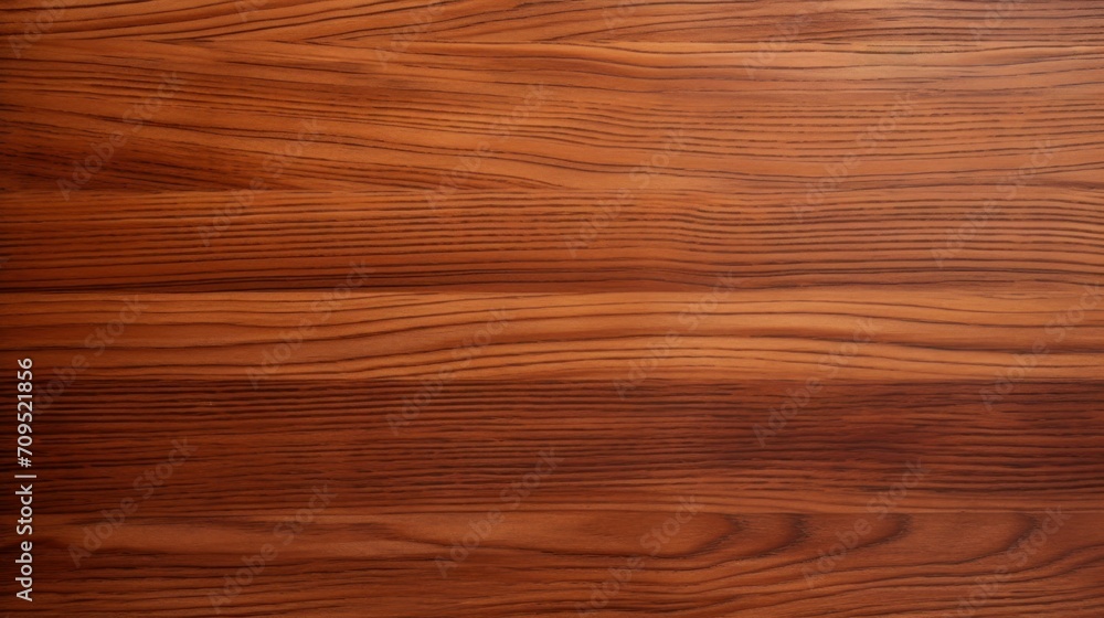 Naklejka premium Wood grain texture with warm brown tones. AI generated.