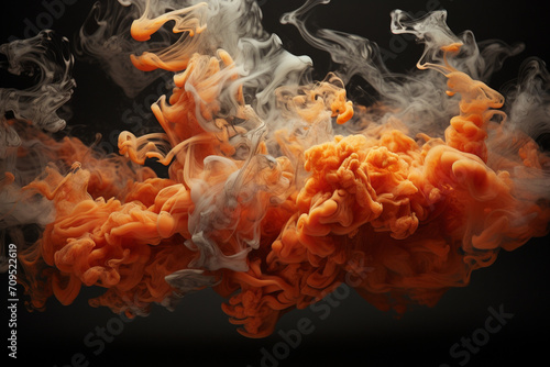 An artistic interpretation of the unpredictable movement of fire and smoke. © Oleksandr