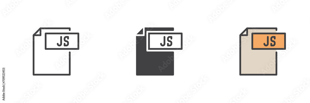 JS file different style icon set JS file different style icon set