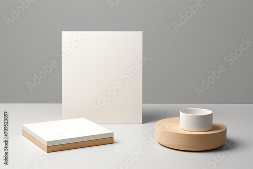 Wallpaper Mural Blank Stationery Set Mockup created with Generative AI Torontodigital.ca