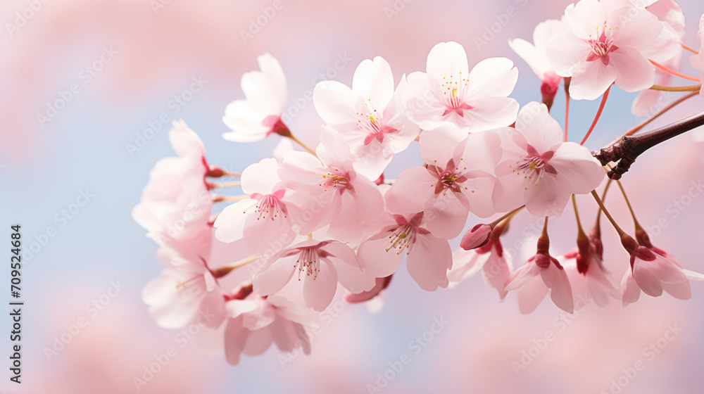 Cherry blossoms in spring. AI generated.