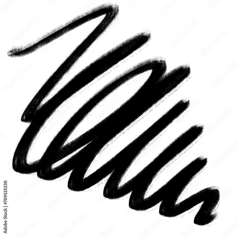 Fototapeta premium Scribble, doodle transparent background.