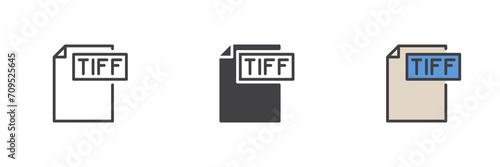 TIFF file different style icon set