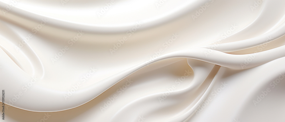 Obraz premium Creamy waves. AI generated.
