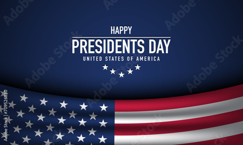 Presidents Day Background Design.