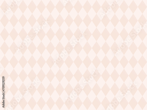 淡いピンク色のダイヤ柄シームレス