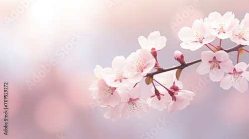 Cherry blossoms in spring. AI generated.