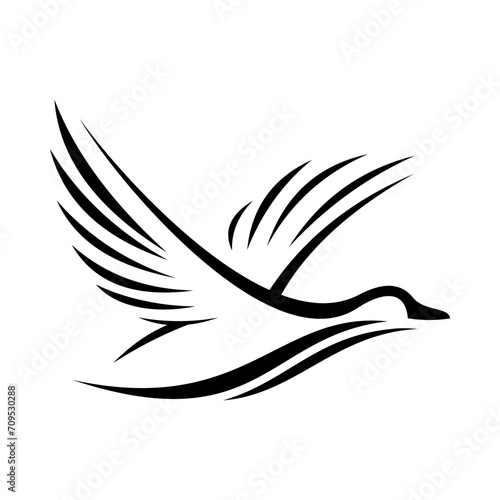 Mallard Duck Vector Logo Design Template