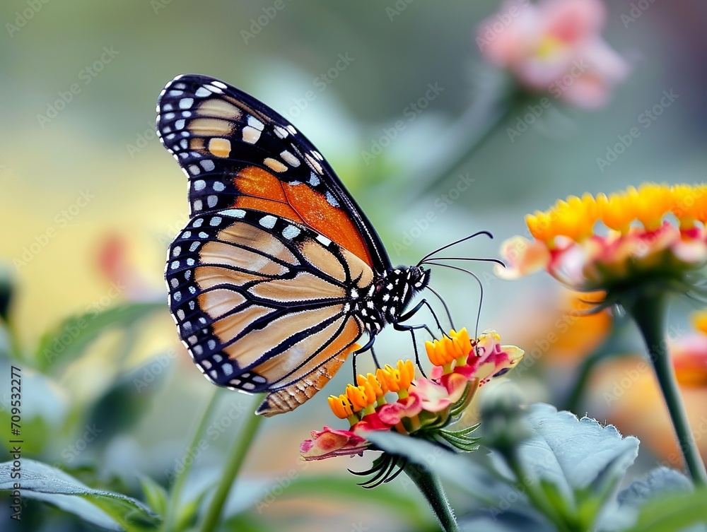 Butterfly on a flower Butterfly on a flower