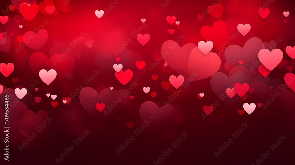 Romantic heart-shaped Valentine's Day background, symbolizing Valentine's Day, wedding, love