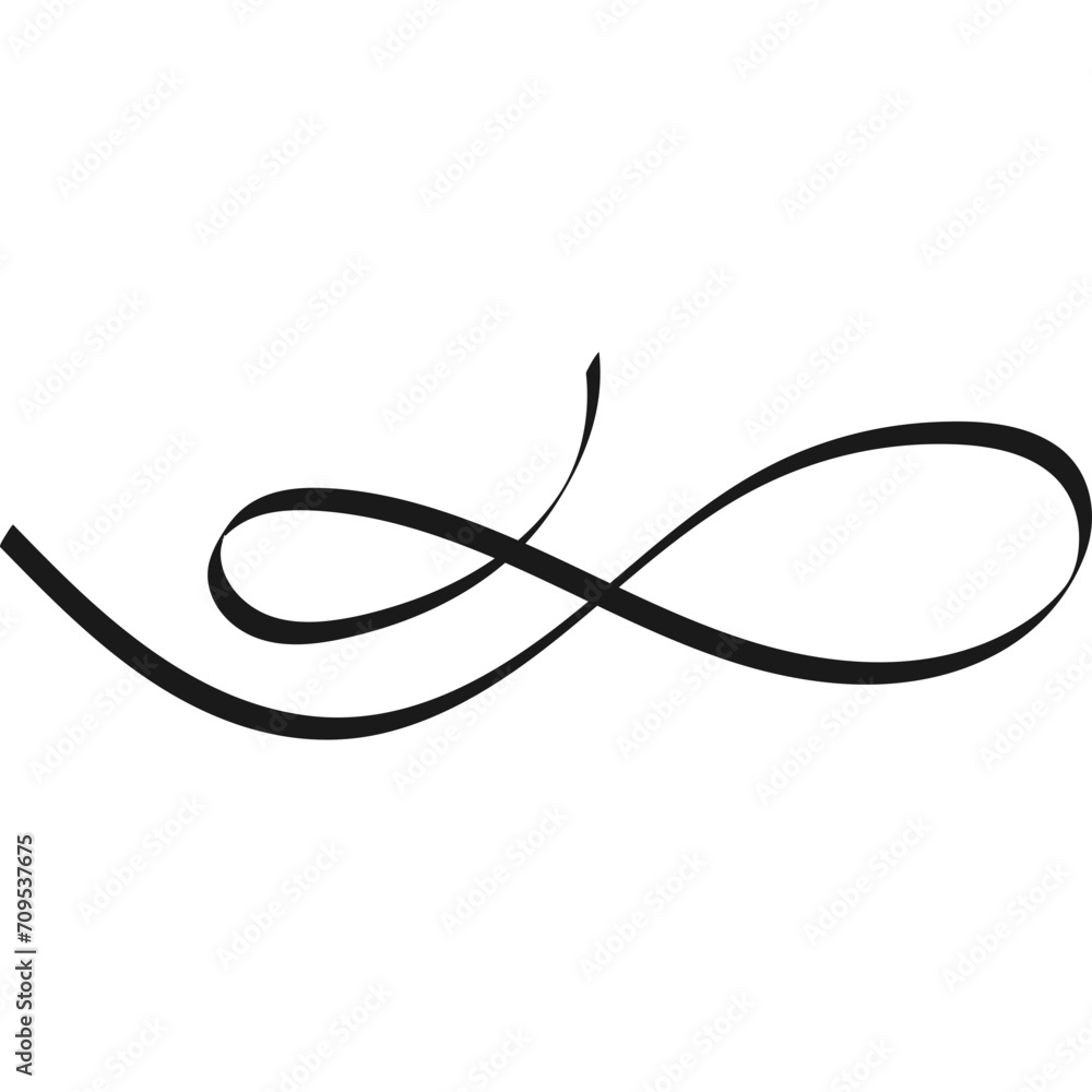 Calligraphy Swirl Element Calligraphy Swirl Element