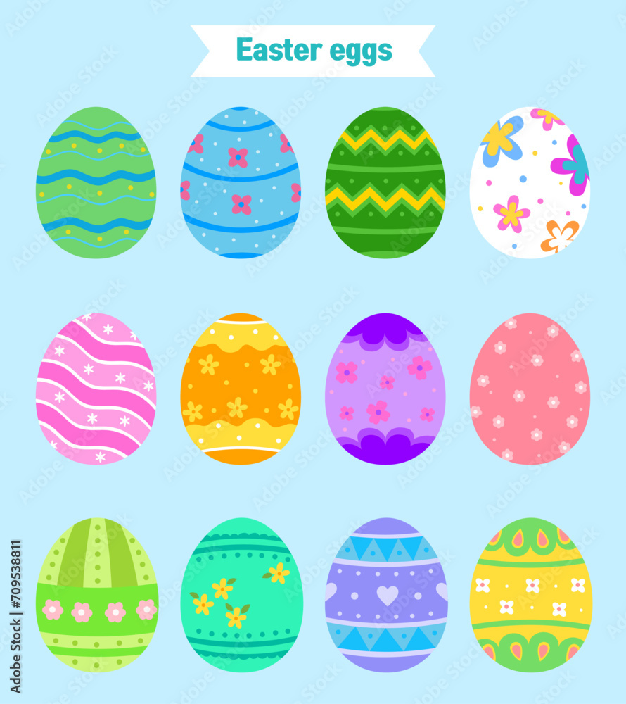 a colorful collection of Easter eggs a colorful collection of Easter eggs