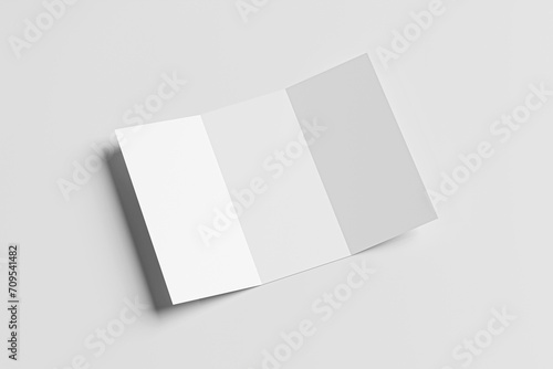 A4 TRIFOLD BROCHURE BLANK MOCKUP