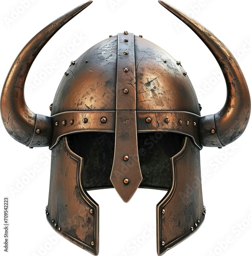 Warrior helmet isolated on transparent background. PNG