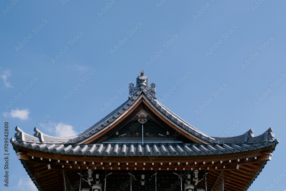 Detail of a Temple in Kyoto, Japan