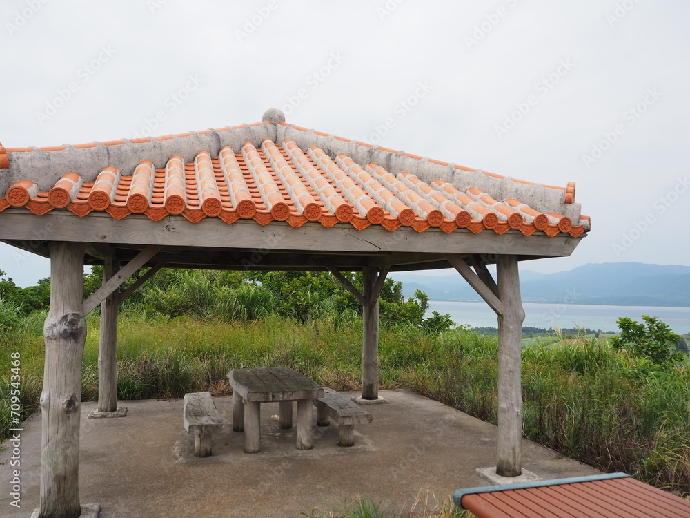 panoramic views of Iriomote Island and Ishigaki Island, hike up 99-meter-high Mt. Ufudaki and visit the observation deck in kohama island Okinawa JAPAN panoramic views of Iriomote Island and Ishigaki Island, hike up 99-meter-high Mt. Ufudaki and visit the observation deck in kohama island Okinawa JAPAN