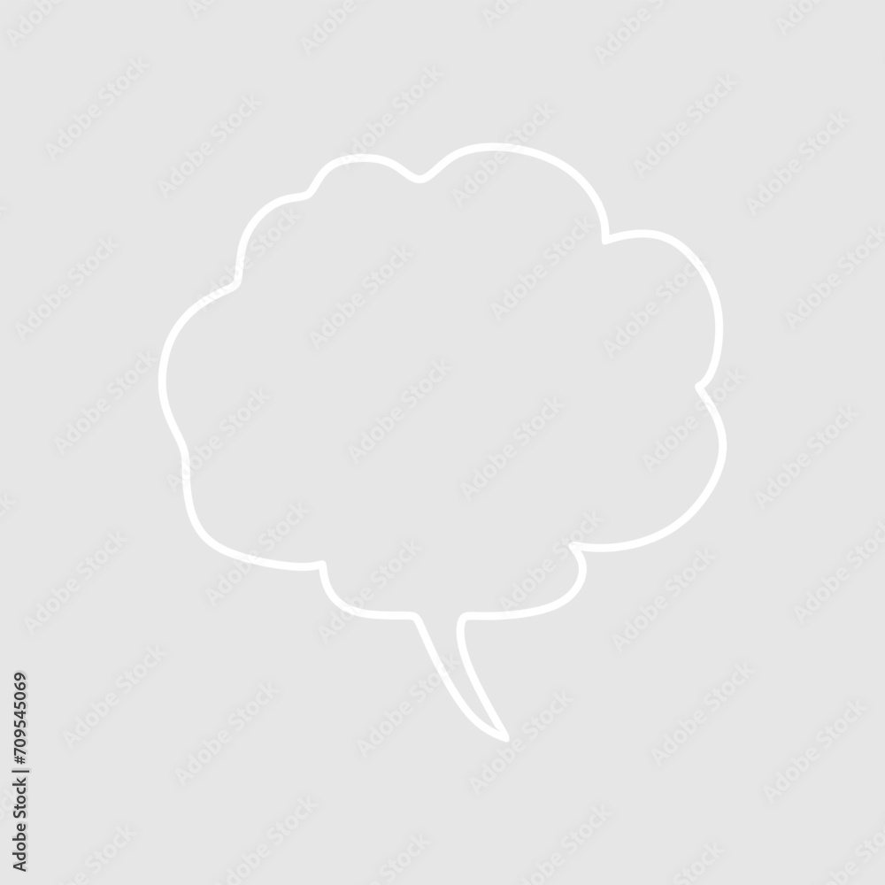Abstract bubble chat vector element Abstract bubble chat vector element