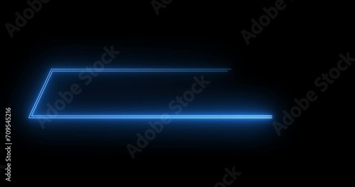 4K cool designed neon lower third. Animated cool neon color lower third for a title, TV news, information call box bars, and news channels. Easy to use in any video. 
 photo