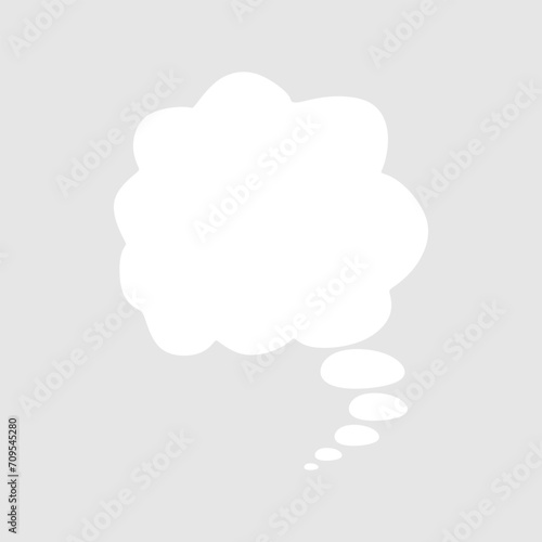 Abstract bubble chat vector element