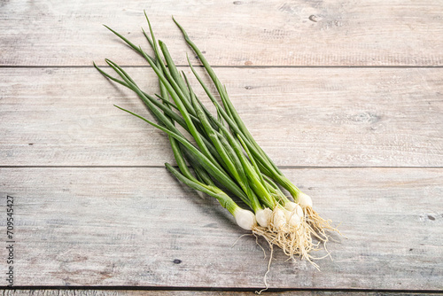 Young aroma fresh green onion