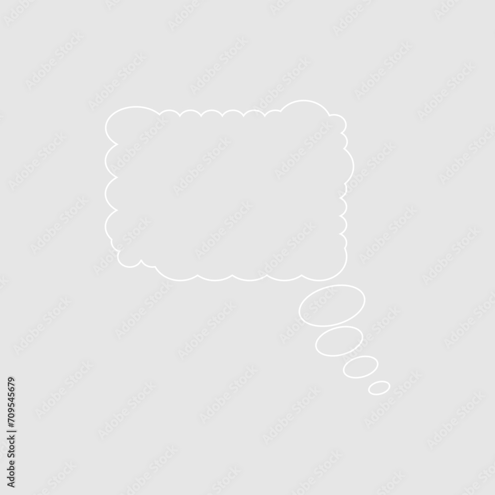 Abstract bubble chat vector element Abstract bubble chat vector element