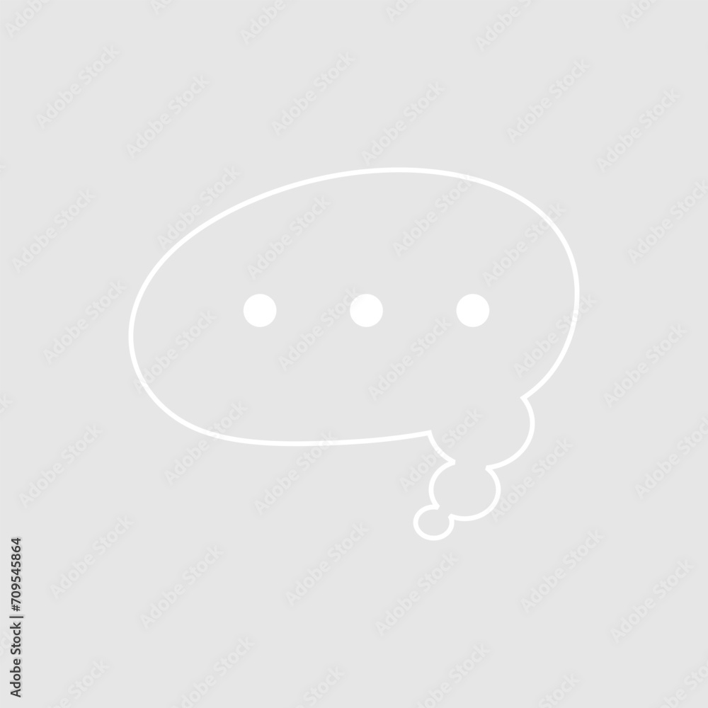 Abstract bubble chat vector element Abstract bubble chat vector element