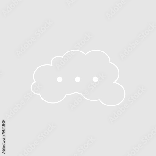 Abstract bubble chat vector element © RideStudio™