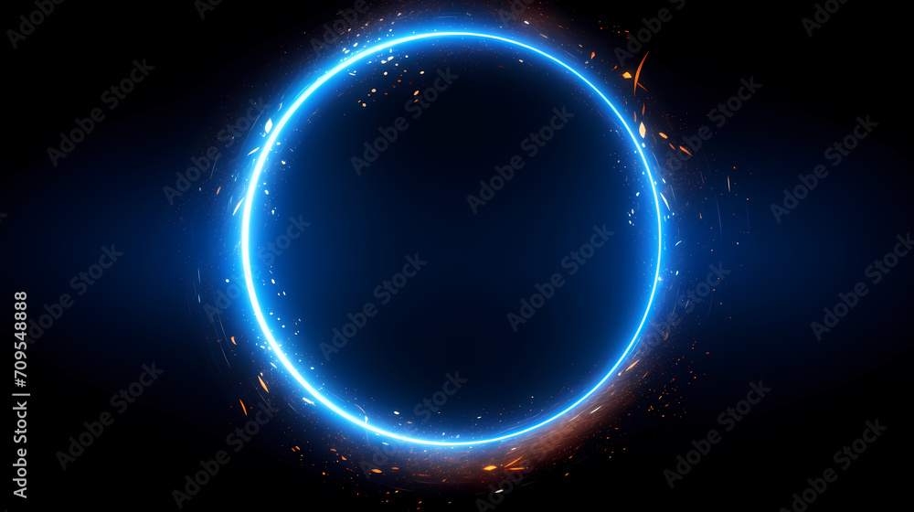 Obraz premium Abstract line art background, technological background