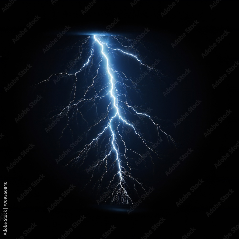 Empty lightning bolt frame on black background Generative AI Empty lightning bolt frame on black background Generative AI
