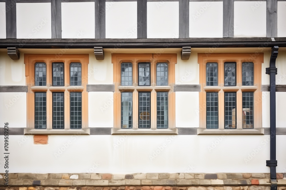 stone mullioned windows on a tudor mansion stone mullioned windows on a tudor mansion