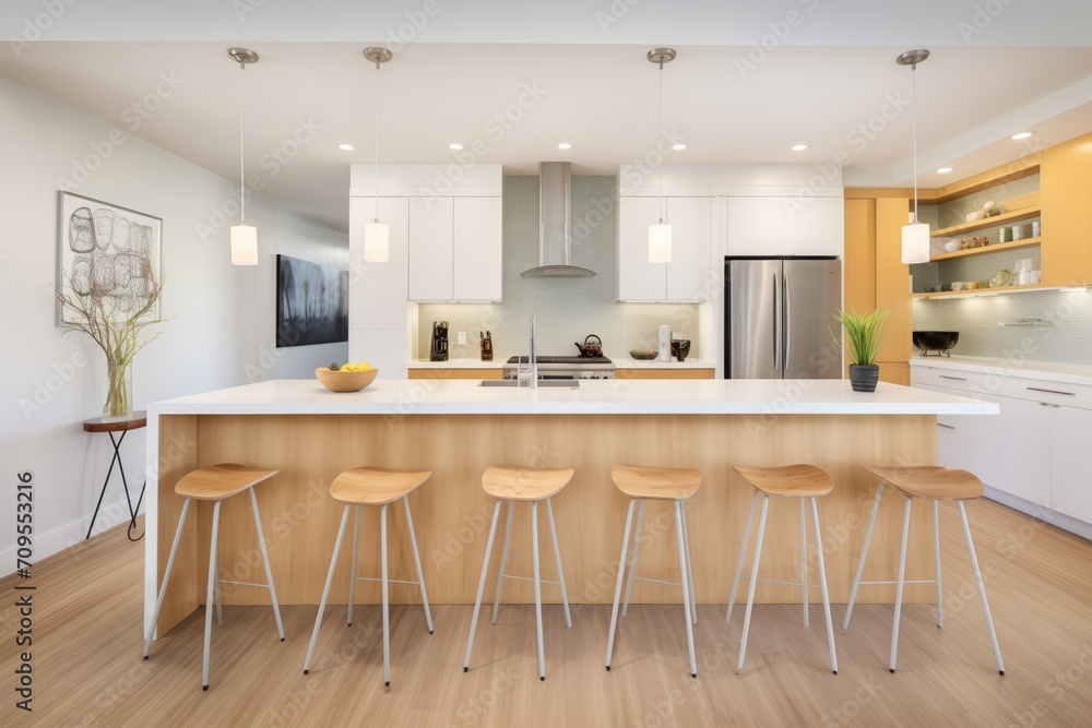 modern kitchen with island and bar stools modern kitchen with island and bar stools
