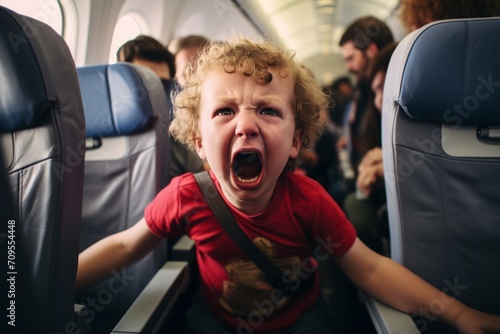 Upset Toddler Crying on Airplane: A Travel Challenge photo