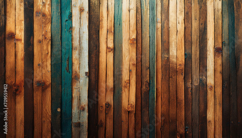 Arrière-plan fond texture lame planche de bois ancien sombre et coloré photo