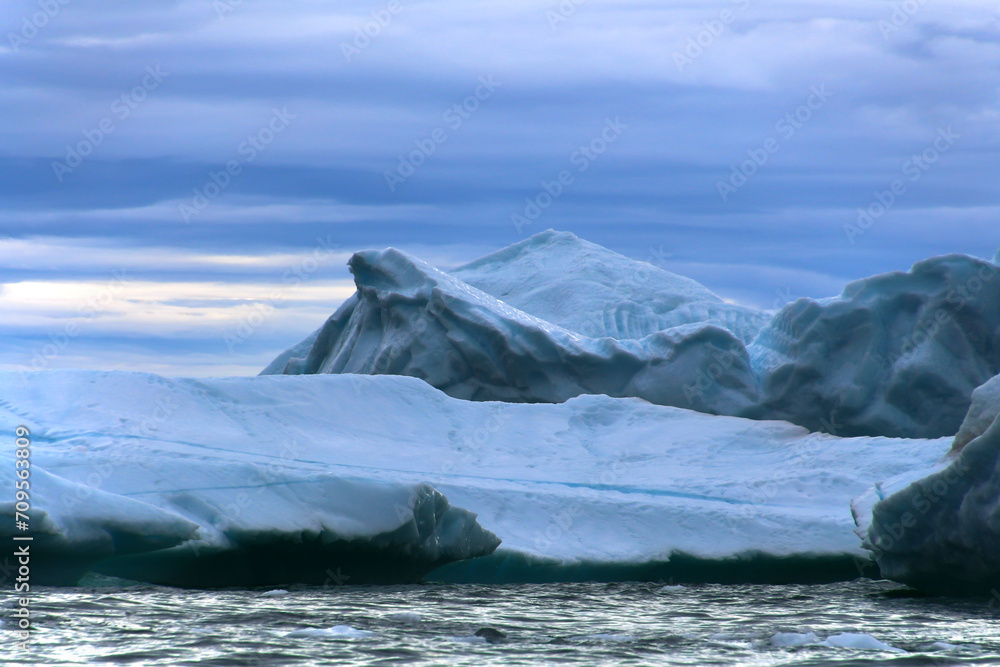 Arctic, Icebergs in Disko Bay, Greenland, Denmark