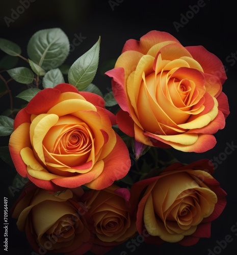 red and yellow roses for valentine Day