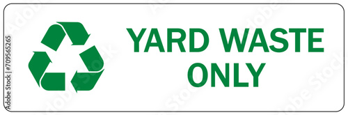 Organic waste recycle compost sign and labels