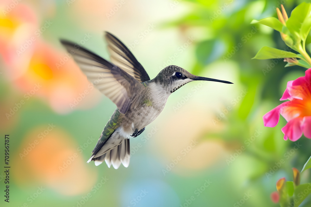 Anmut in der Luft: Ein majestätischer Kolibri zeigt seine lebendige Schönheit im fließenden Flug, ein farbenprächtiges Naturspektakel der leichten Eleganz Anmut in der Luft: Ein majestätischer Kolibri zeigt seine lebendige Schönheit im fließenden Flug, ein farbenprächtiges Naturspektakel der leichten Eleganz