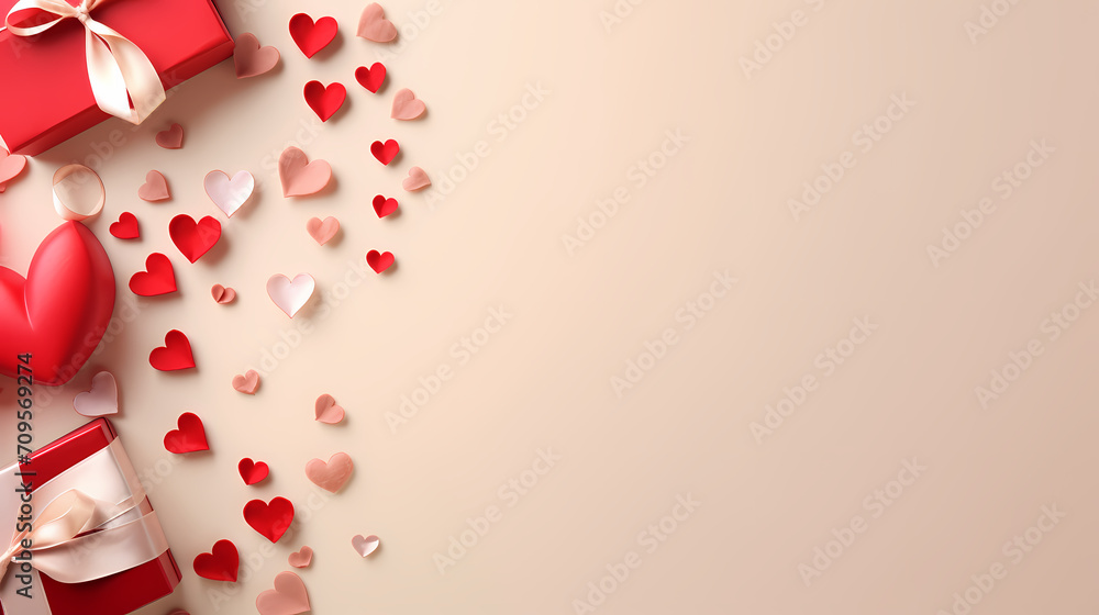 Vibrant Valentine's Day background, hearts background Vibrant Valentine's Day background, hearts background