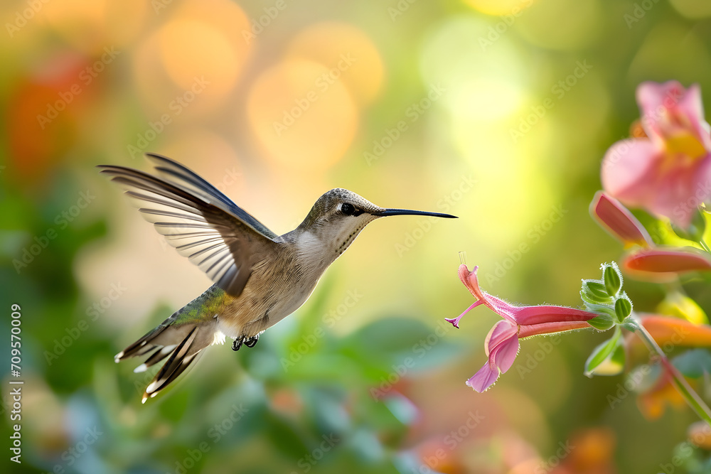 Anmut in der Luft: Ein majestätischer Kolibri zeigt seine lebendige Schönheit im fließenden Flug, ein farbenprächtiges Naturspektakel der leichten Eleganz Anmut in der Luft: Ein majestätischer Kolibri zeigt seine lebendige Schönheit im fließenden Flug, ein farbenprächtiges Naturspektakel der leichten Eleganz