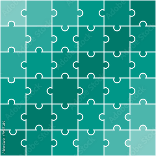 Green shade jigsaw pattern. jigsaw line pattern. jigsaw seamless pattern. Decorative elements, clothing, paper wrapping, bathroom tiles, wall tiles, backdrop, background.