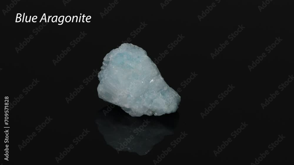 Rotating Blue Aragonite Showcase Rotating Blue Aragonite Showcase