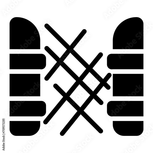 laser alarms Solid icon