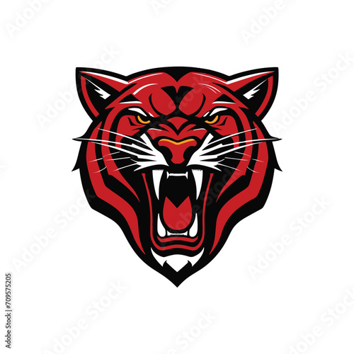 Vector panther mascot illustration logo design