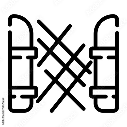 laser alarms Line Icon