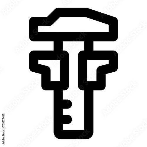 caliper icon vector illustration asset element