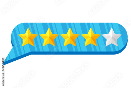 Rating Review Comment Sticker Design